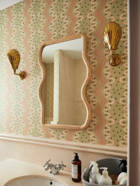 idee decorazioni bagno carta da parati