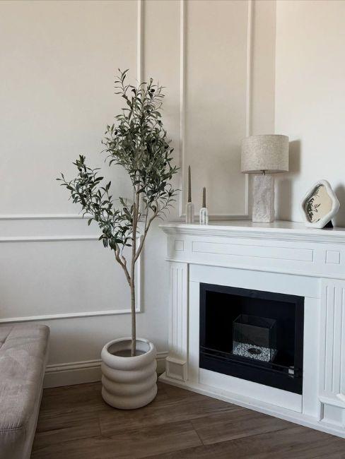 idee per decorare cappa del camino