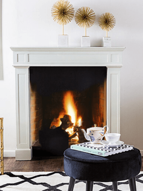 Caminetto in stile americano