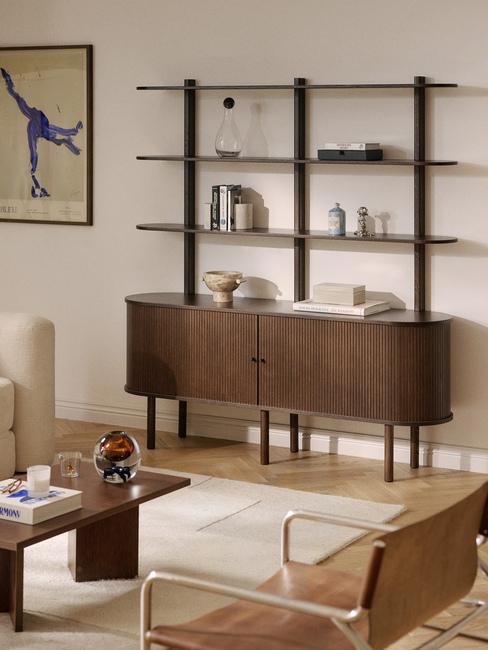 soggiorno in stile japandi