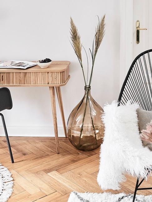 Vaso da terra in vetro fumè