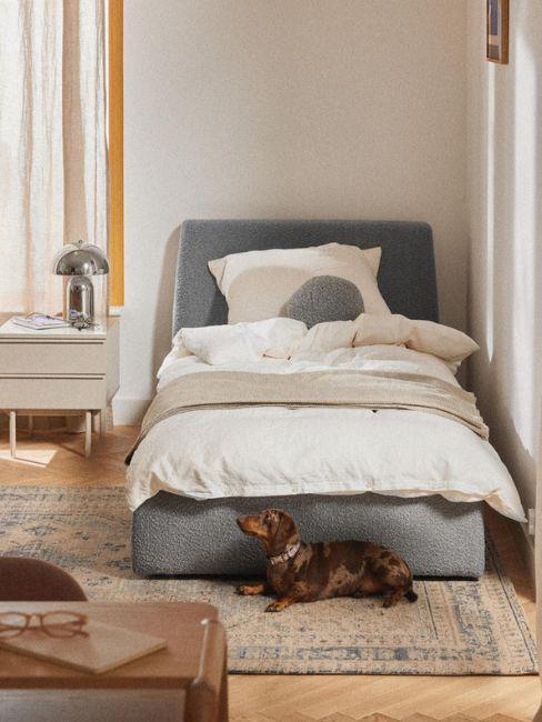 letto singolo in camera piccola