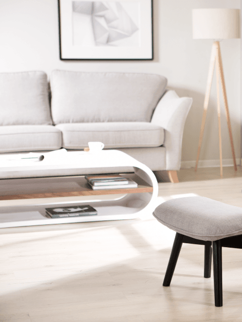 Salotto moderno con Parquet rovere sbiancato