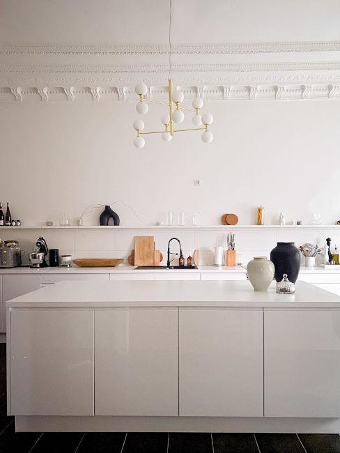 Cucina moderna bianca
