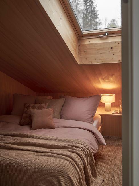 camera da letto casa in montagna