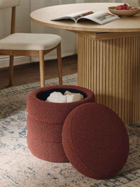 pouf contenitore alto