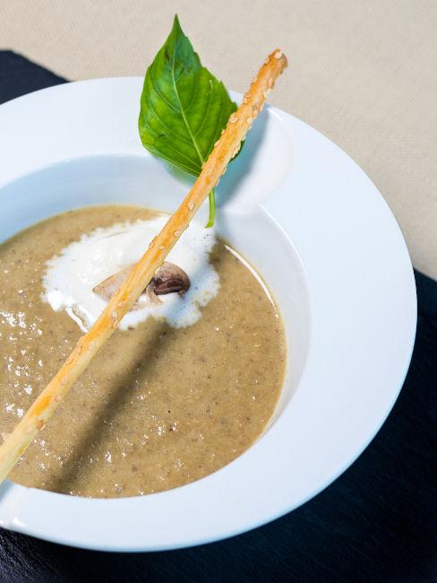 vellutata con i funghi