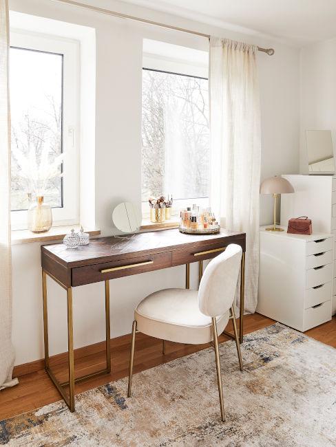 angolo beauty con poltroncina bianca