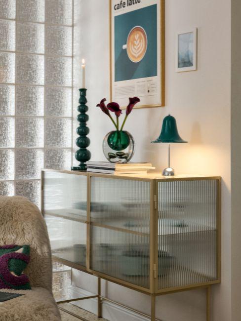 decorazioni color blu ottanio