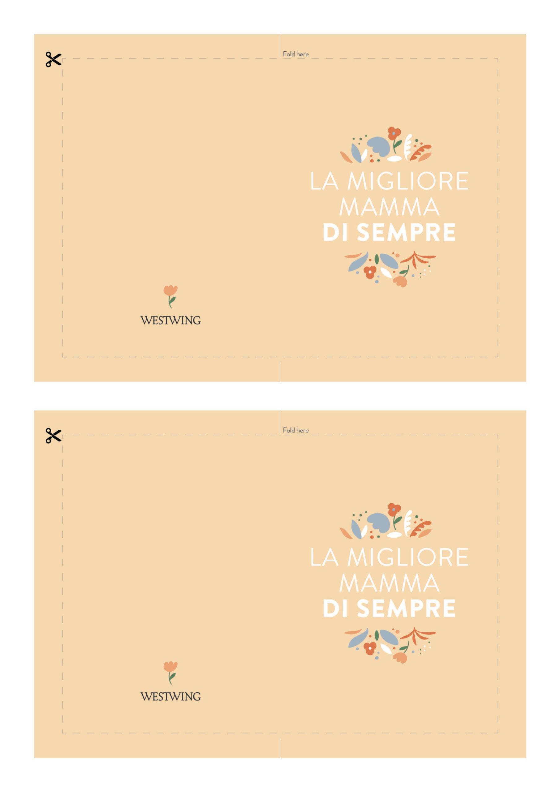 Biglietto la migliore mamma