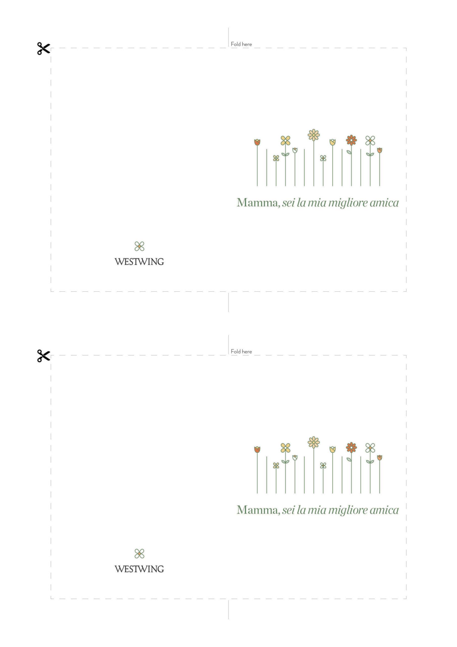 Biglietto per la festa della mamma