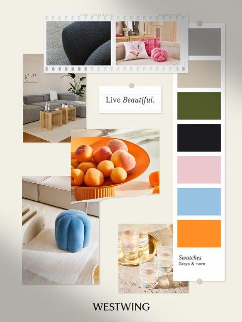 palette abbinamenti grigio