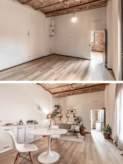 Home staging prima e dopo