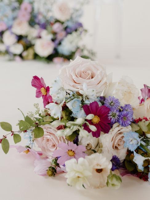 bouquet colori pastello