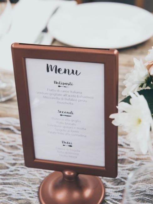 menu matrimonio stand