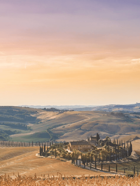 panorma colline italiane