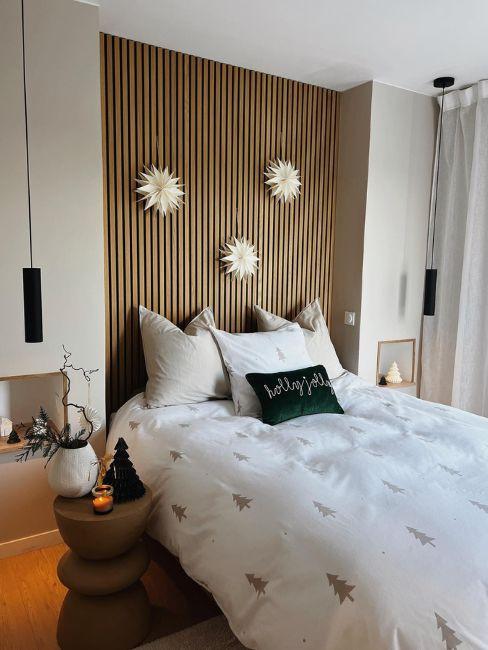 camera da letto natalizia