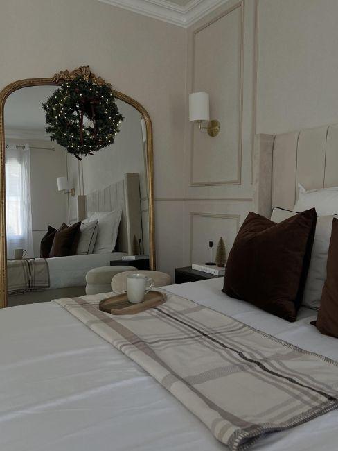 camera da letto natalizia