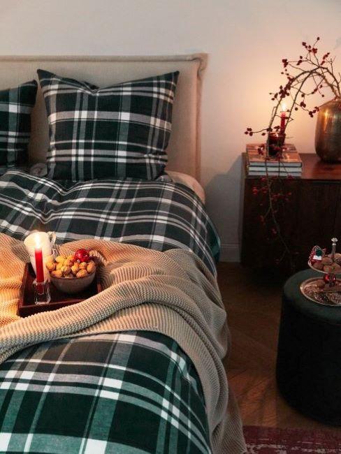 decorare camera da letto per natale