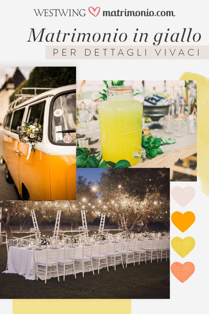 moodbard matrimonio in giallo