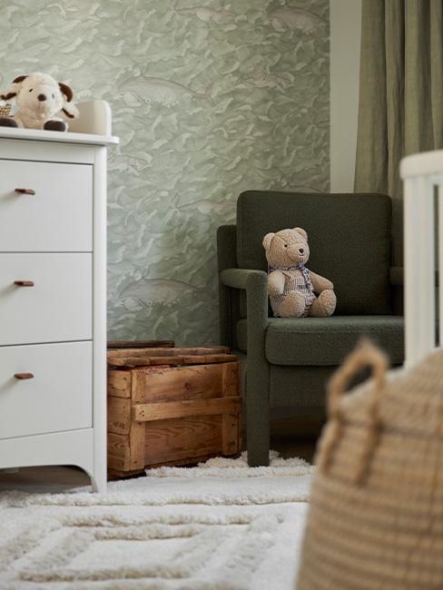 cameretta per bambini con poltrona