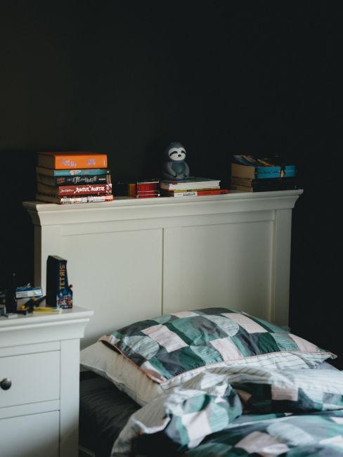 Pareti nere in camera da letto