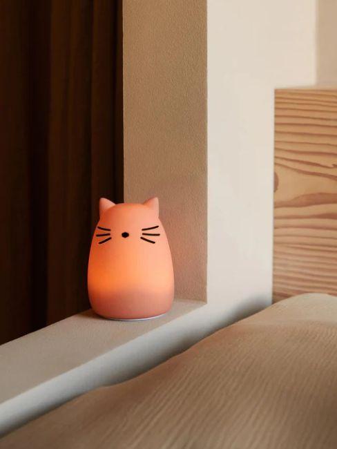 lampada per bambini a forma di gatto