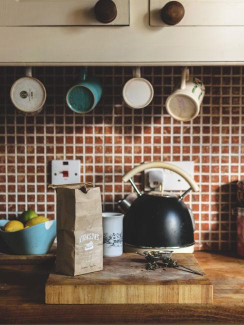 Piastrelle cementine per la cucina