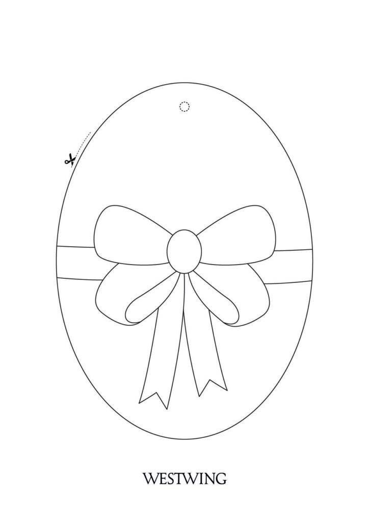 Uovo di Pasqua da colorare