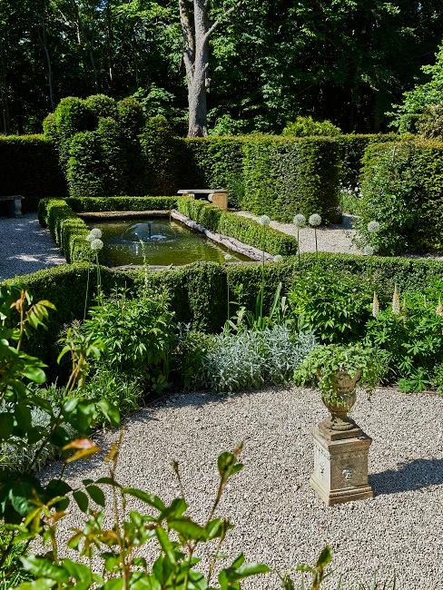 Giardino alla francese: giochi d'acqua