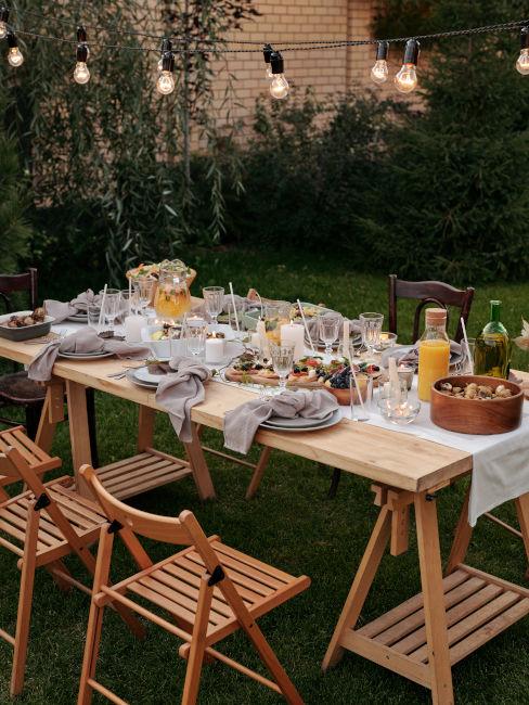 Ghirlanda di luci per il giardino