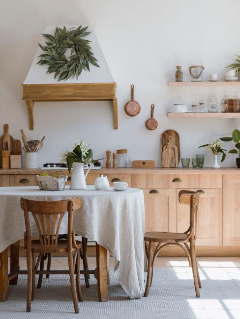 cucina in stile rustico