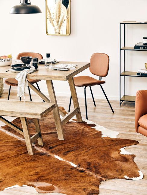 tappeto per stile vintage industriale