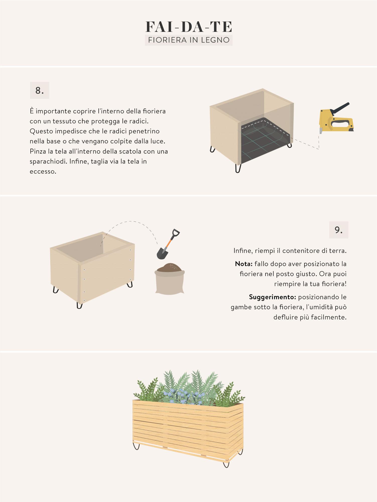 Come fare una fioriera in legno fai da te