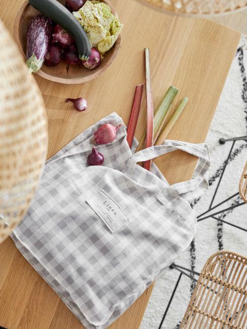 borsa di tela per fare la spesa