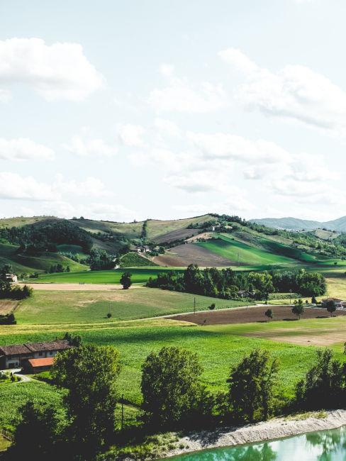 Vista dalla torre di Castell'Arquato