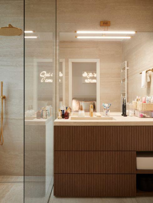 bagno moderno illuminazione