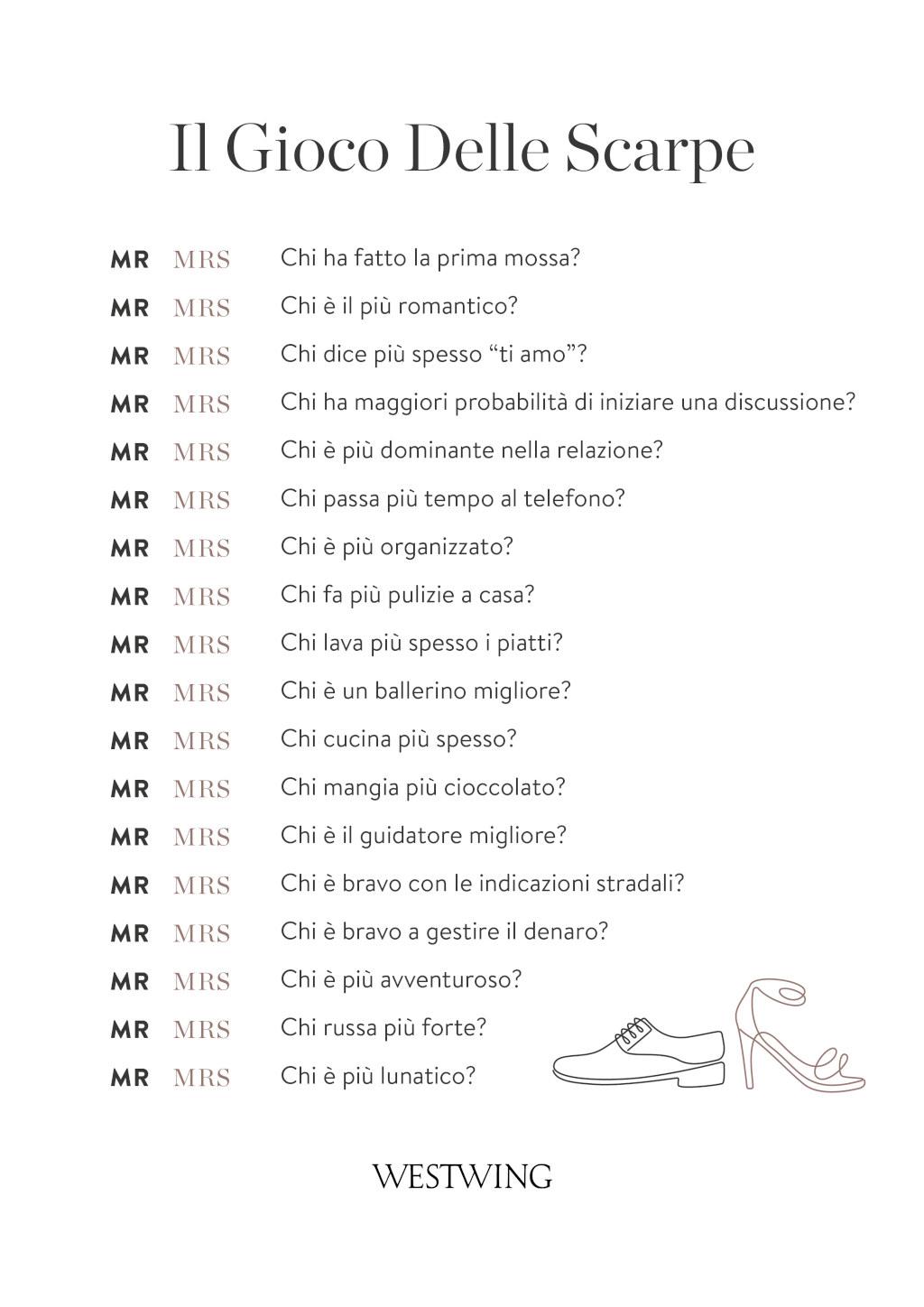 Il gioco delle scarpe