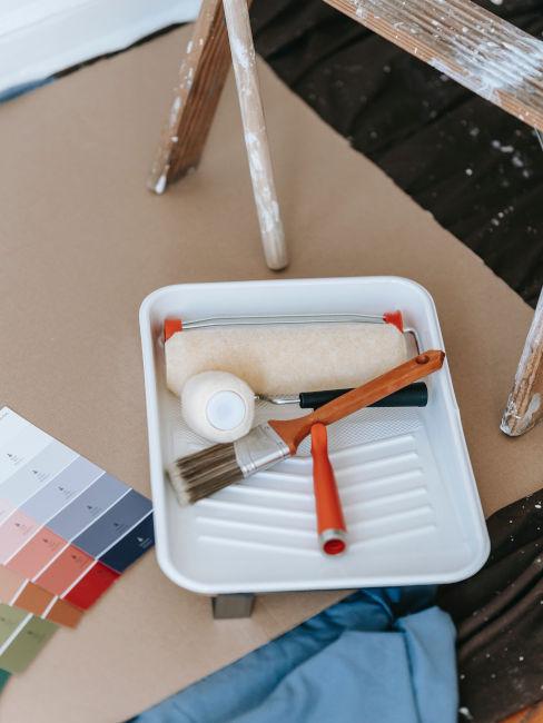 strumenti per pitturare pareti casa