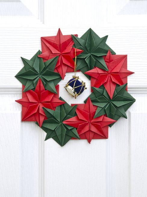 Ghirlanda natalizia origami