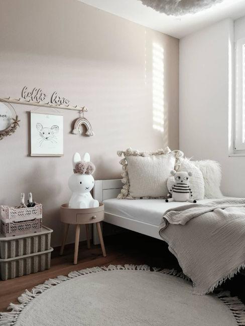 Cameretta grigia shabby chic