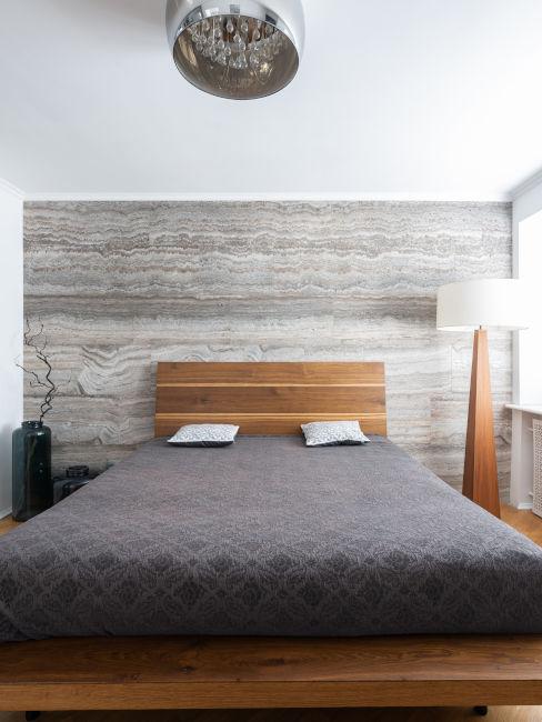 camera da letto moderna in legno