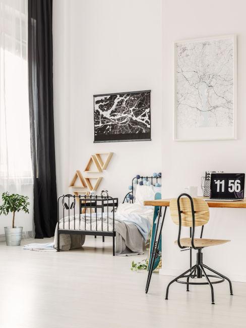 Cameretta stile industriale