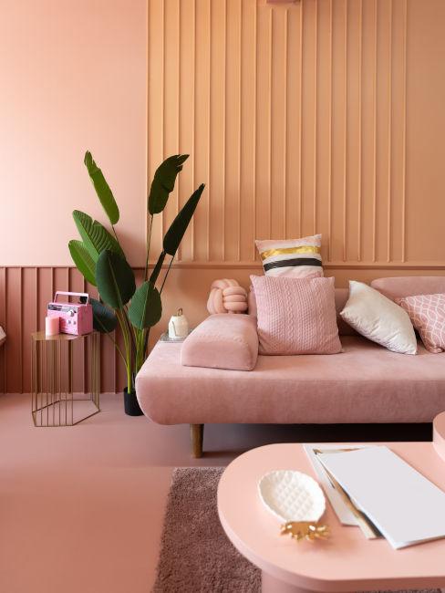 Soggiorno rosa