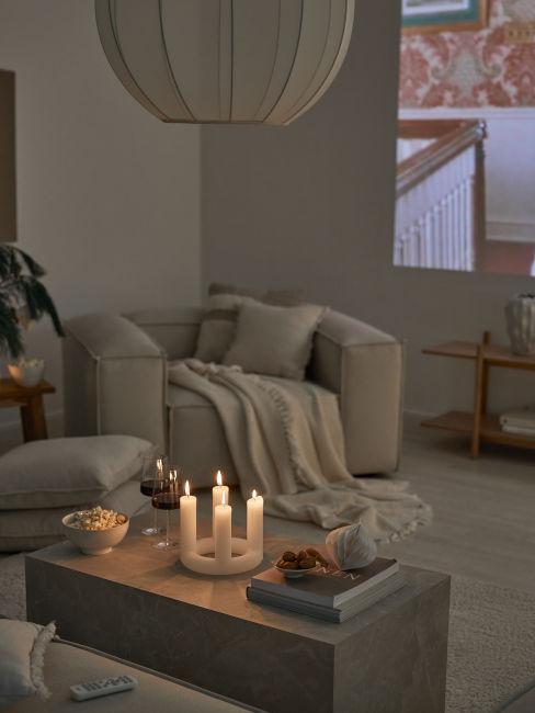 soggiorno in stile cozy