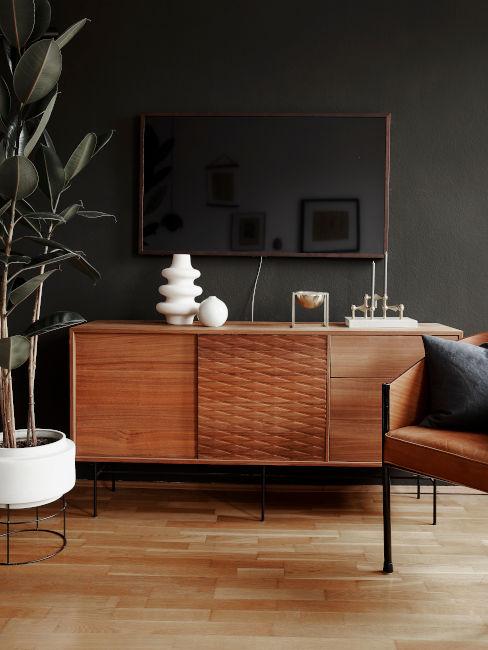 credenza in legno stile retrò