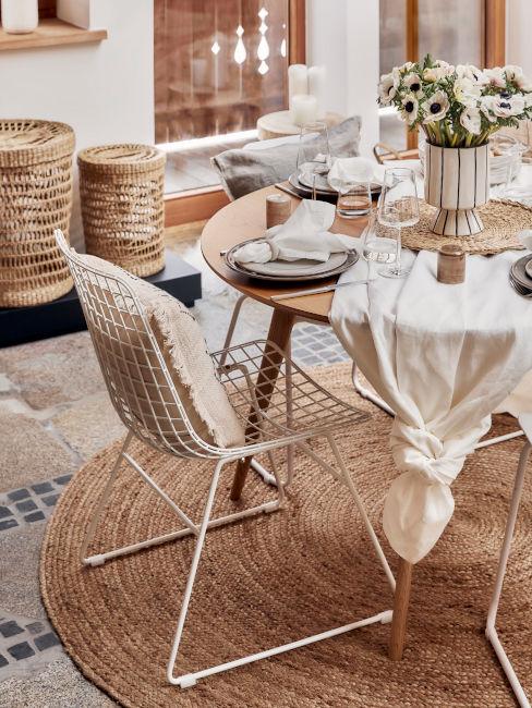 tavolo da pranzo in legno rotondo