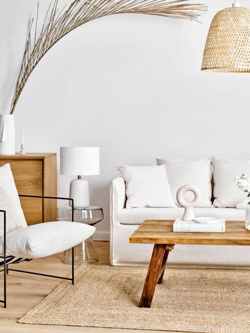 soggiorno in stile boho