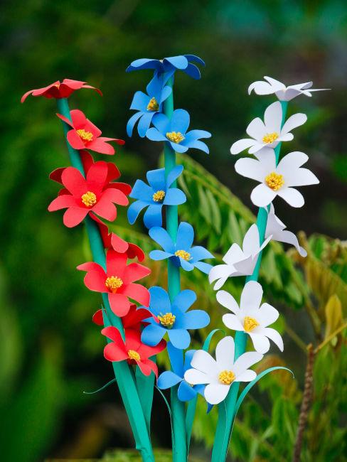 bouquet di carta lavoretti per bambini