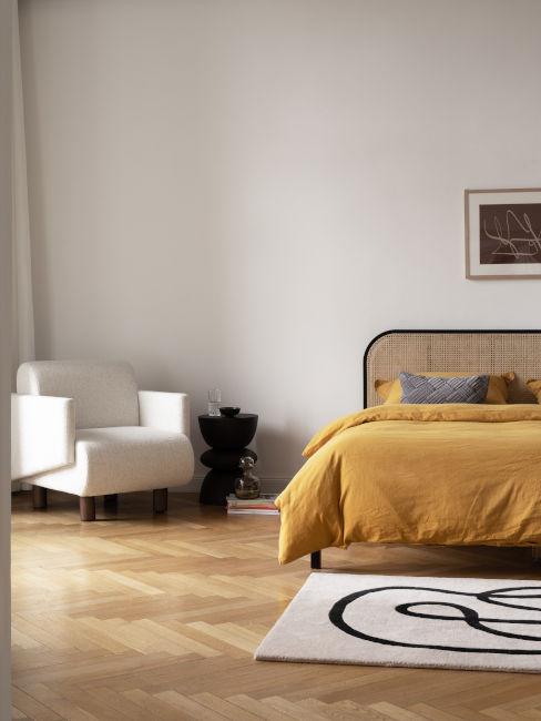 biancheria da letto giallo